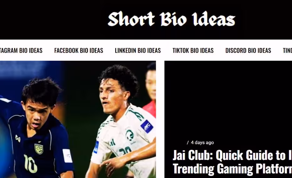shortbioideas com